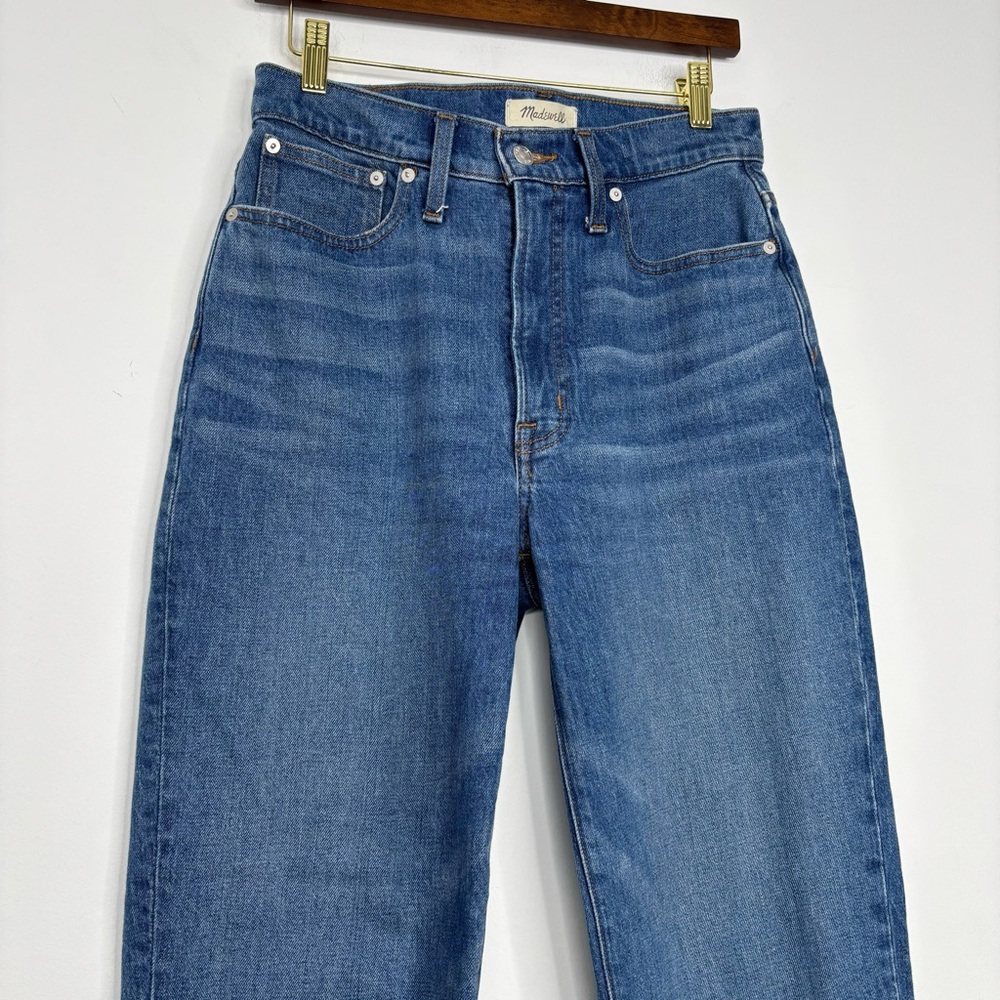 Madewell Straight Leg Jeans in Medium Blue - Picture 5 of 14